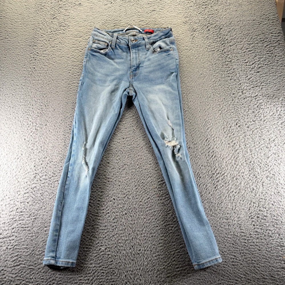 Celebrity Pink The Glam Jeans Women 5 Blue Denim Skinny Faded Stretch Distressed